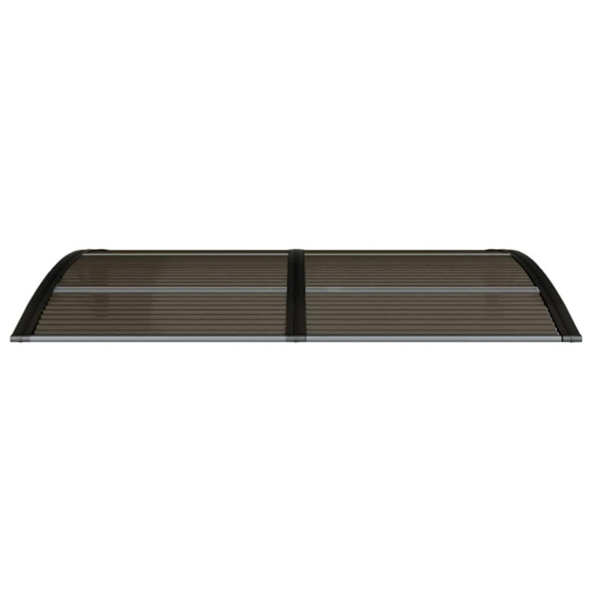 VIDAXL Auvent de porte Noir 150x75 cm Polycarbonate
