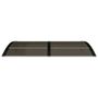 Voir la diapositive 3 : VIDAXL Auvent de porte Noir 150x75 cm Polycarbonate