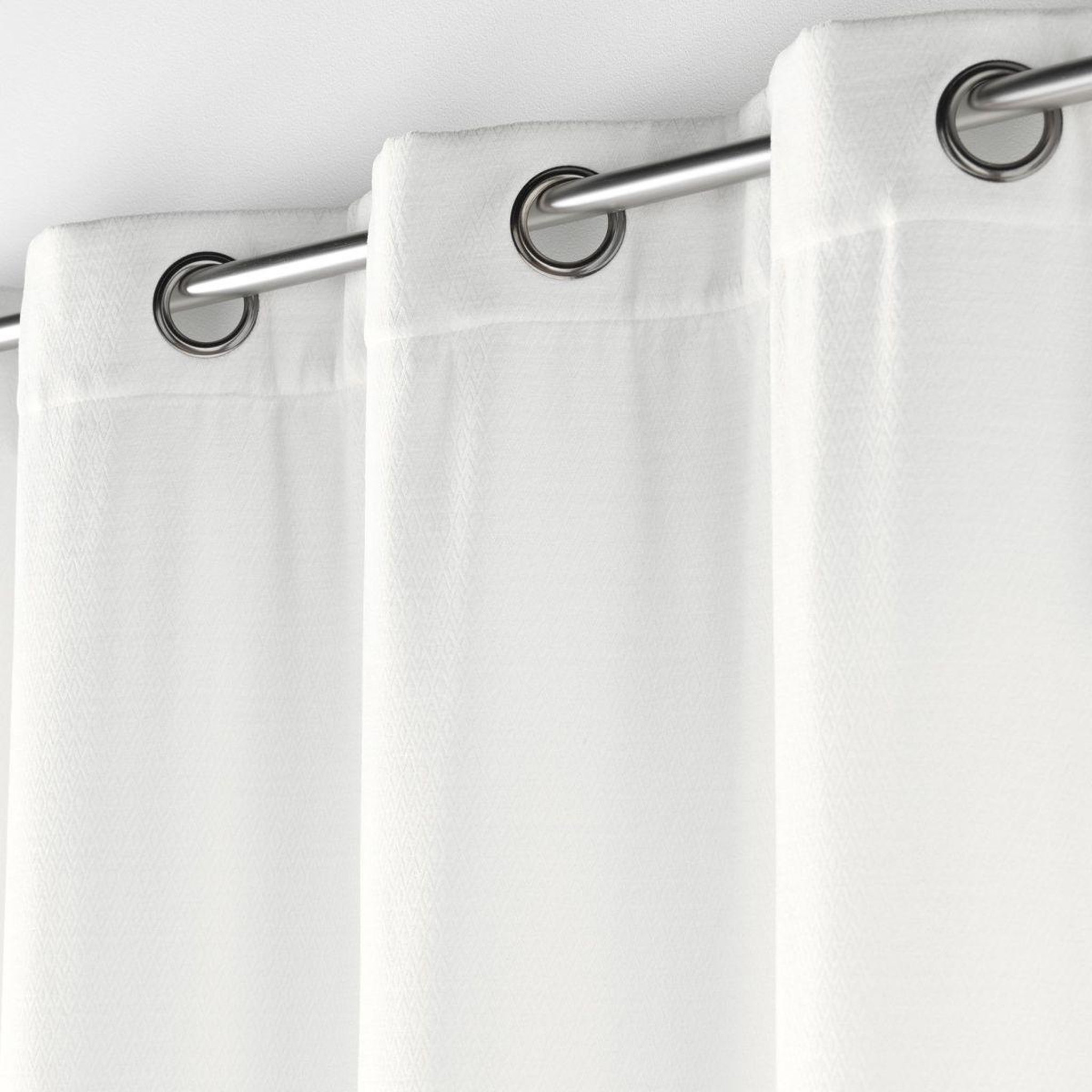 Voir la diapositive 3 : Douceur d'Intérieur Rideau à œillets en velours  mika  140x260cm blanc