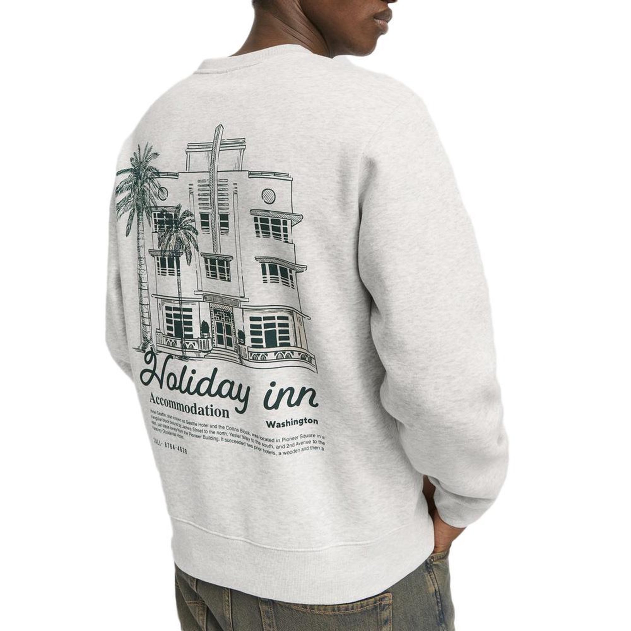 Voir la diapositive 2 : Jack & Jones Sweat Gris Homme Jack & Jones Bradley 12275171