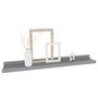 Voir la diapositive 3 : VIDAXL Etageres murales 4 pcs Gris 60x9x3 cm