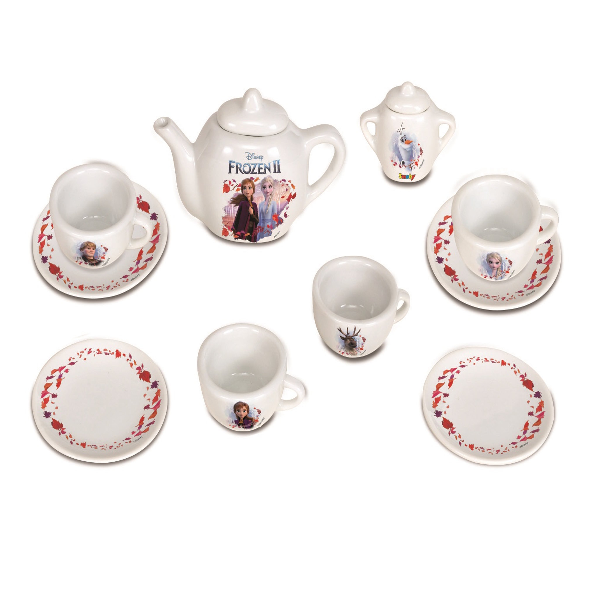 SMOBY Dinette service à thé en porcelaine - La reine des neiges 2