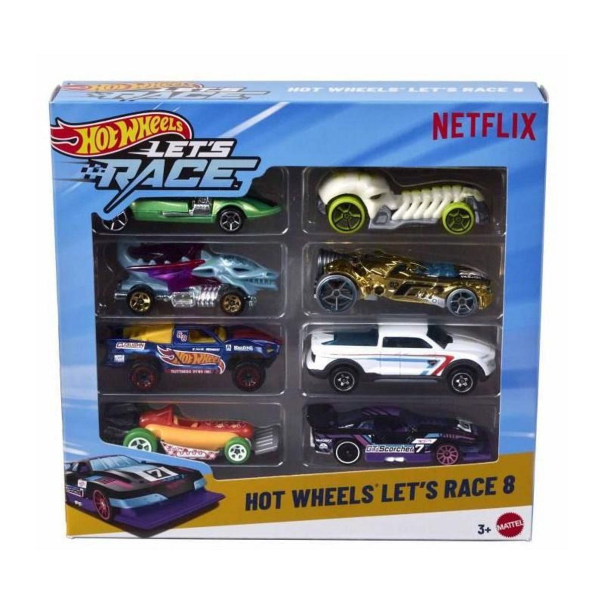 Hot Wheels Hot Wheels- Coffret 5 Véhicules Let's Race-Véhicules échelle 1/64 - Hot Wheels - JGK18