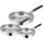 Voir la diapositive 1 : Lagostina Batterie de cuisine 3 poeles Esperta Triply 20/24/28cm