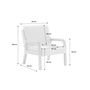 Voir la diapositive 4 : SWEEEK Fauteuil scandinave enfant en bois et tissu bouclette marron