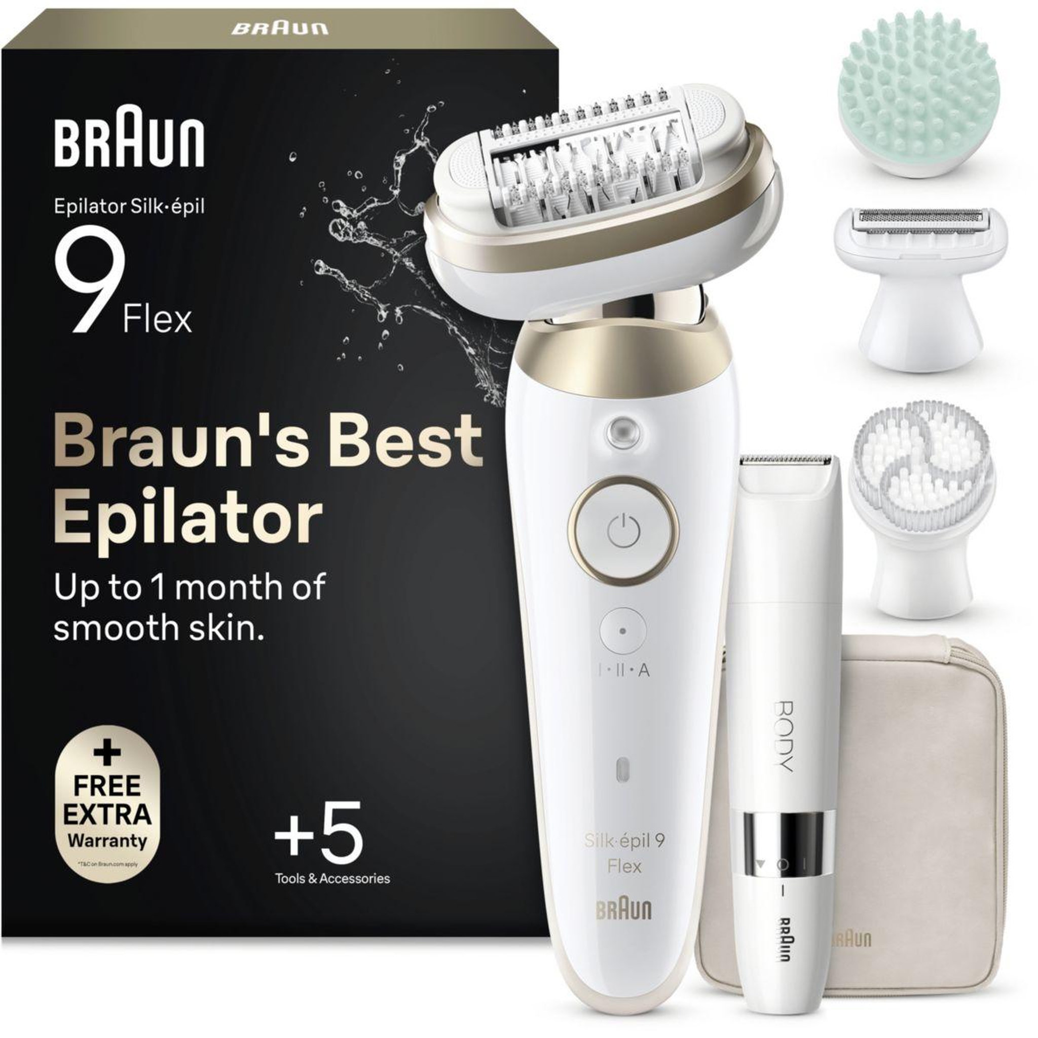 Voir la diapositive 1 : BRAUN Epilateur électrique Silk-épil SES 9-481 3D Flex Skin Spa