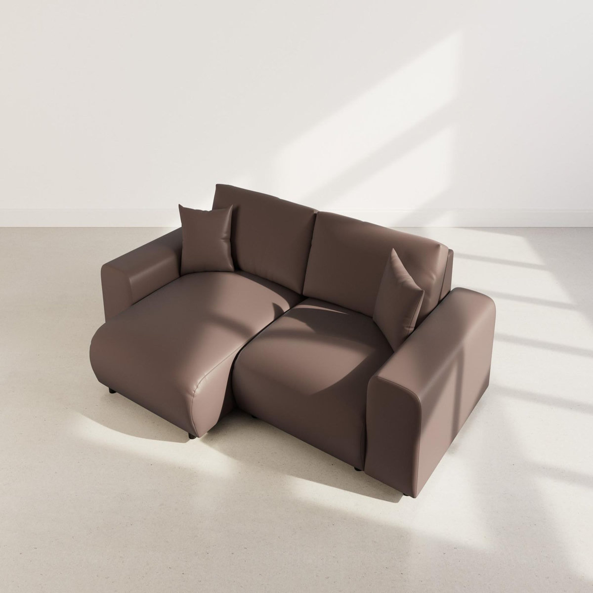 LISA DESIGN Garance - canapé d'angle réversible 4 places en simili