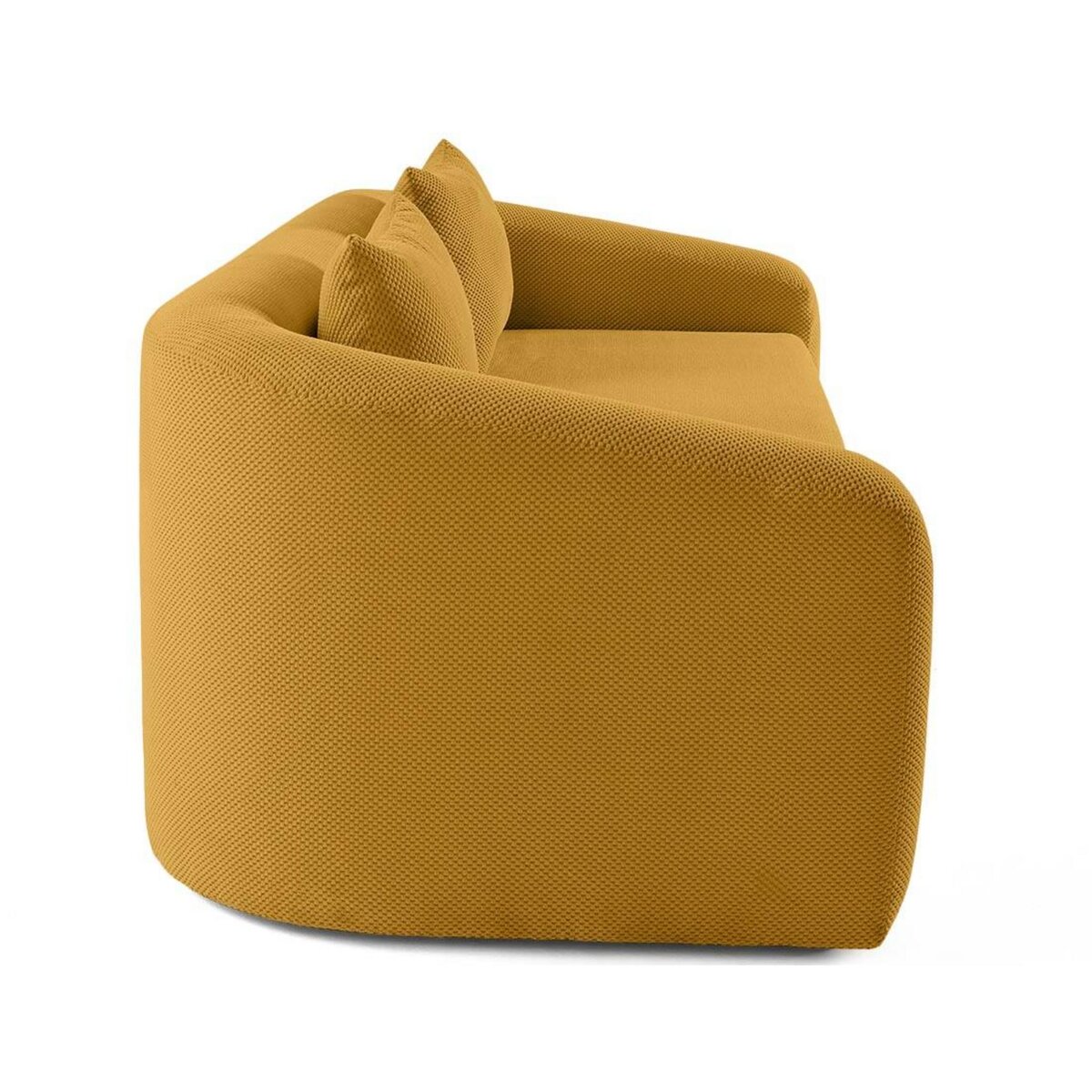 BEST MOBILIER Nuvia - canapé convertible déplimousse 3 places en velours texturé