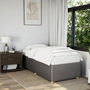 Voir la diapositive 1 : VIDAXL Cadre de lit sans matelas taupe 90x190 cm tissu