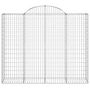 Voir la diapositive 4 : VIDAXL Paniers a gabions arques 18 pcs 200x50x160/180 cm Fer galvanise