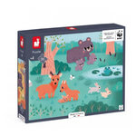 Juratoys-Janod Puzzle Panoramique 36 pcs - Partenariat WWFr