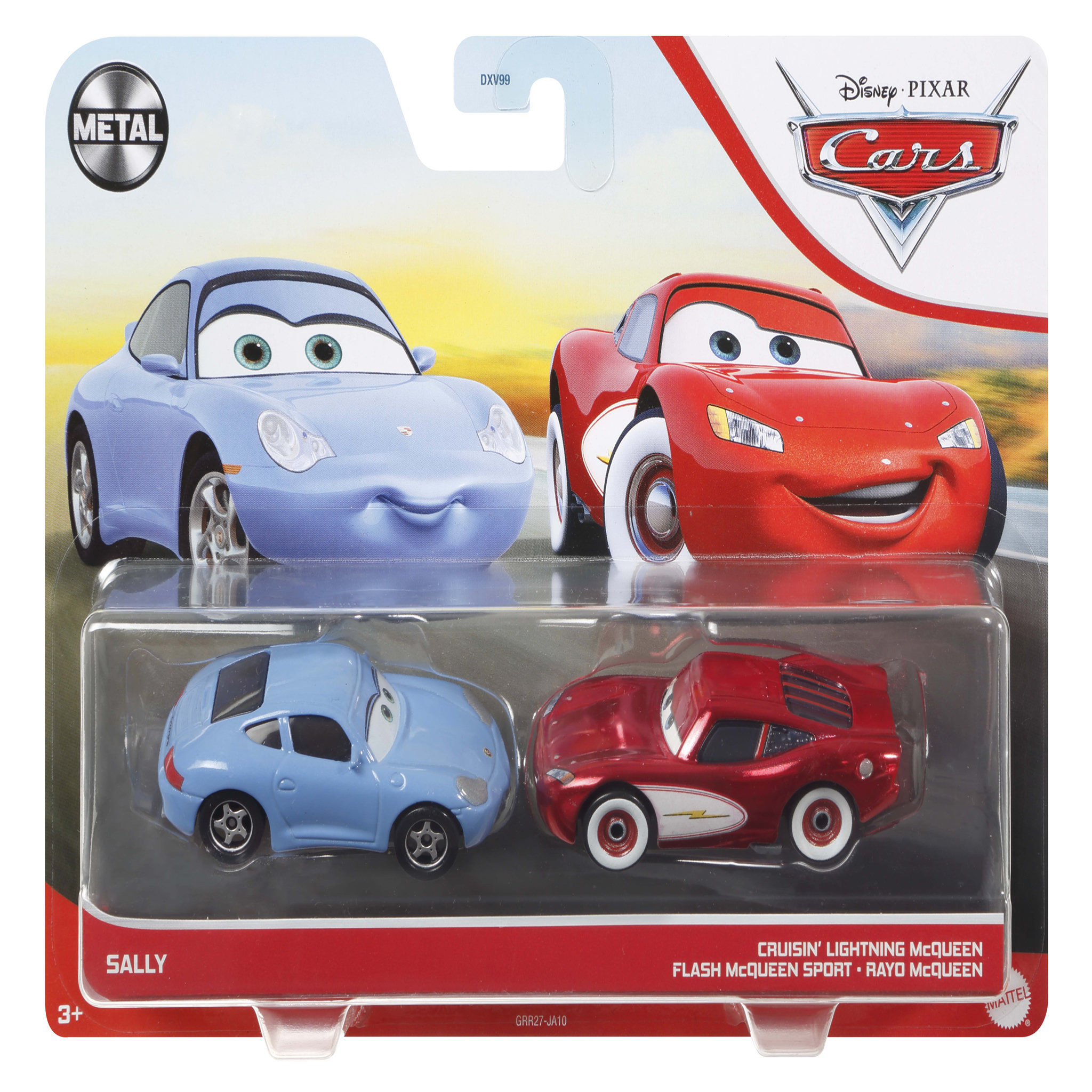 Voir la diapositive 2 : MATTEL Mattel Pack de 2 véhicules - Cars - Sally et Flash McQueen Sport