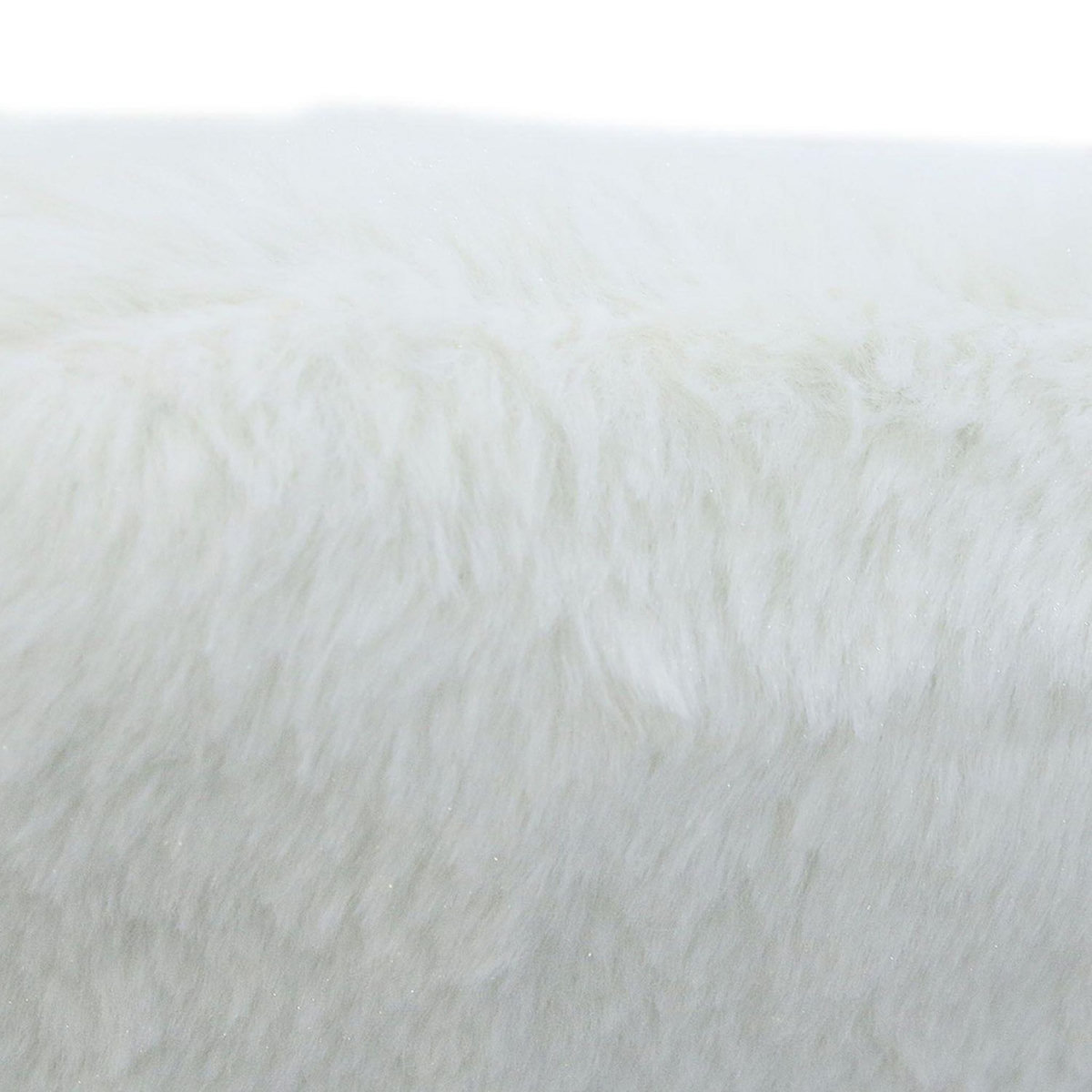 The Home Deco Factory Fauteuil de salon imitiation fourrure scandi Helsinki - Blanc