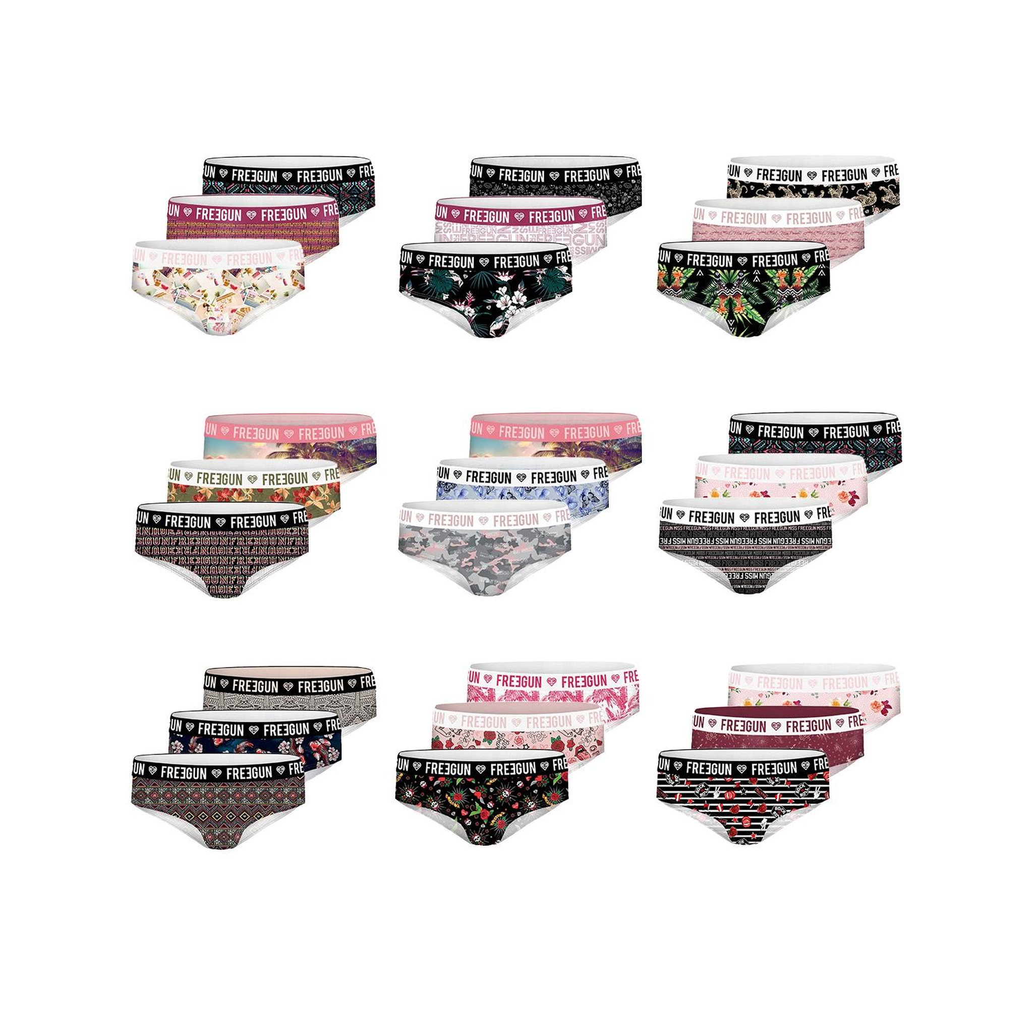 Voir la diapositive 3 : FREEGUN Pack surprise de 3 boxers microfibre femme