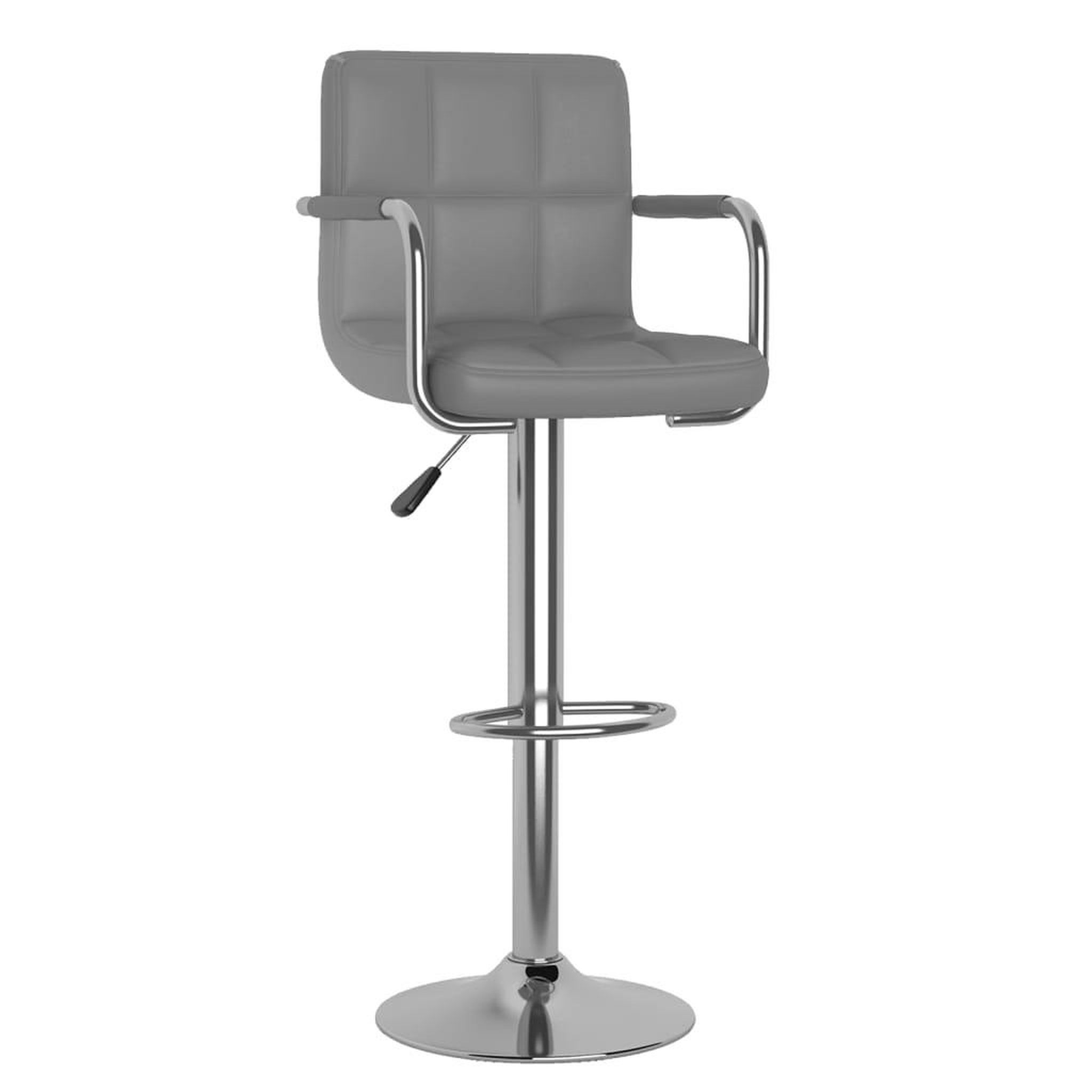 Voir la diapositive 3 : VIDAXL Tabourets de bar lot de 2 gris similicuir