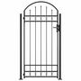 Voir la diapositive 2 : VIDAXL Portail de cloture a dessus arque et 2 poteaux 105x204 cm Noir
