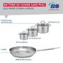 Voir la diapositive 2 : ELO Ensemble de 1 Poêle de cuisson 28 cm et 3 faitouts 12, 14 et 16 cm Elo Profi Citrin