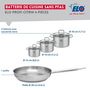 Voir la diapositive 2 : ELO Ensemble de 1 Poêle de cuisson 28 cm et 3 faitouts 12, 14 et 16 cm Elo Profi Citrin