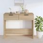 Voir la diapositive 3 : VIDAXL Table console Chene sonoma 90x36x75 cm Bois d'ingenierie