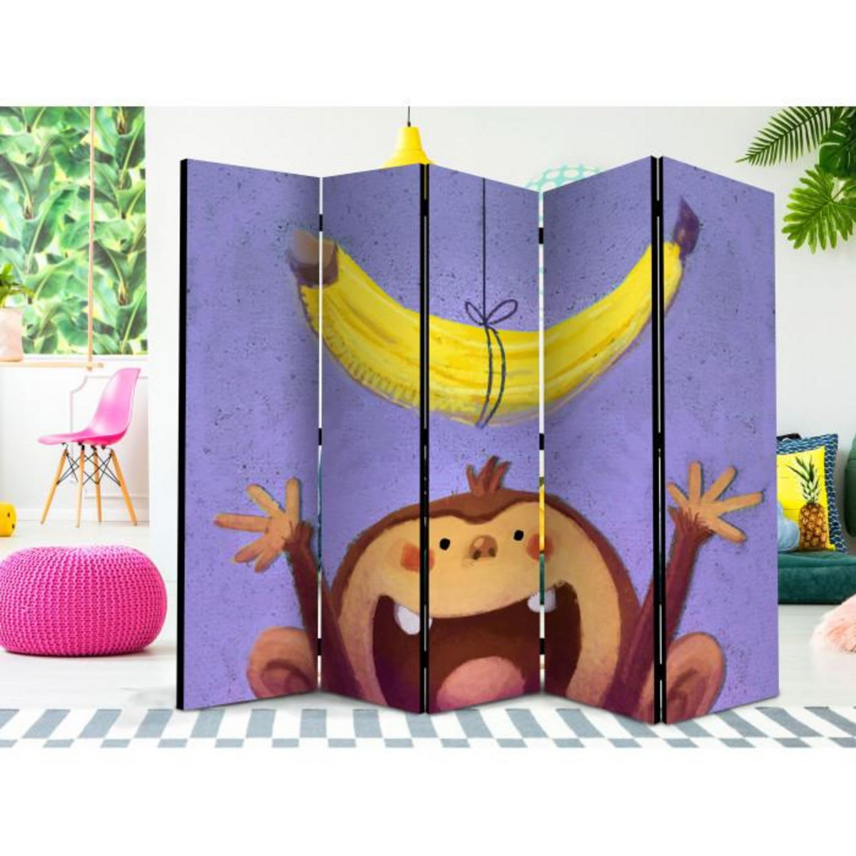 Paris Prix Paravent 5 Volets  Bananana  172x225cm