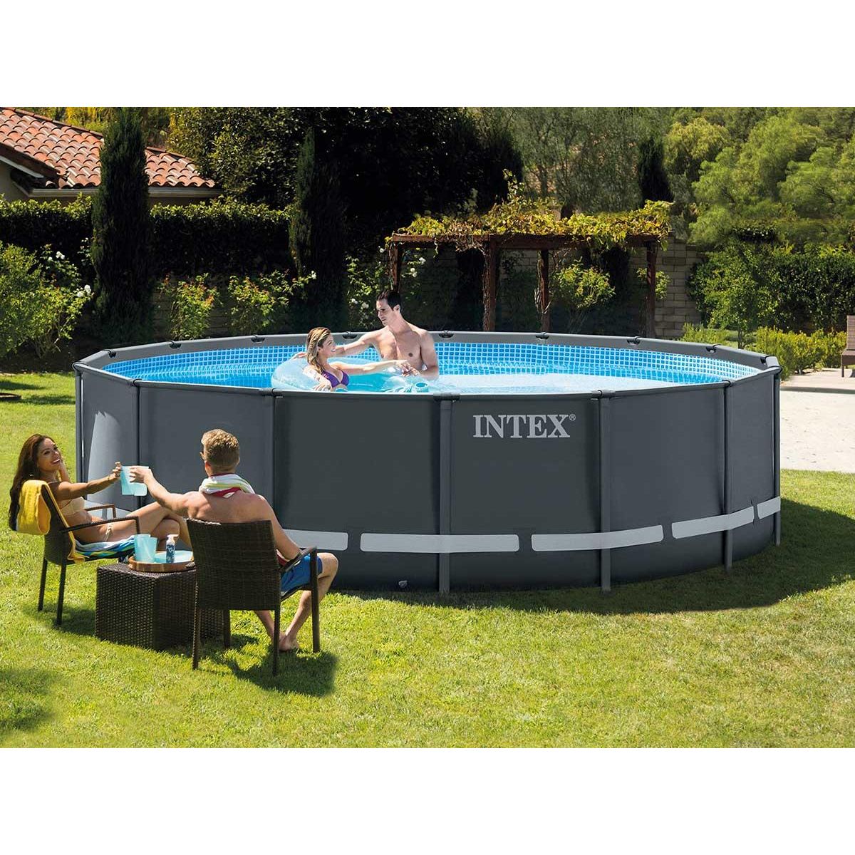 INTEX Piscine tubulaire Ultra XTR Frame ronde 4,27 x 1,22 m - Intex
