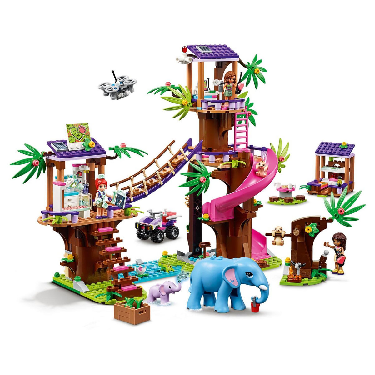 LEGO Friends 41424 - La base de sauvetage dans la jungle