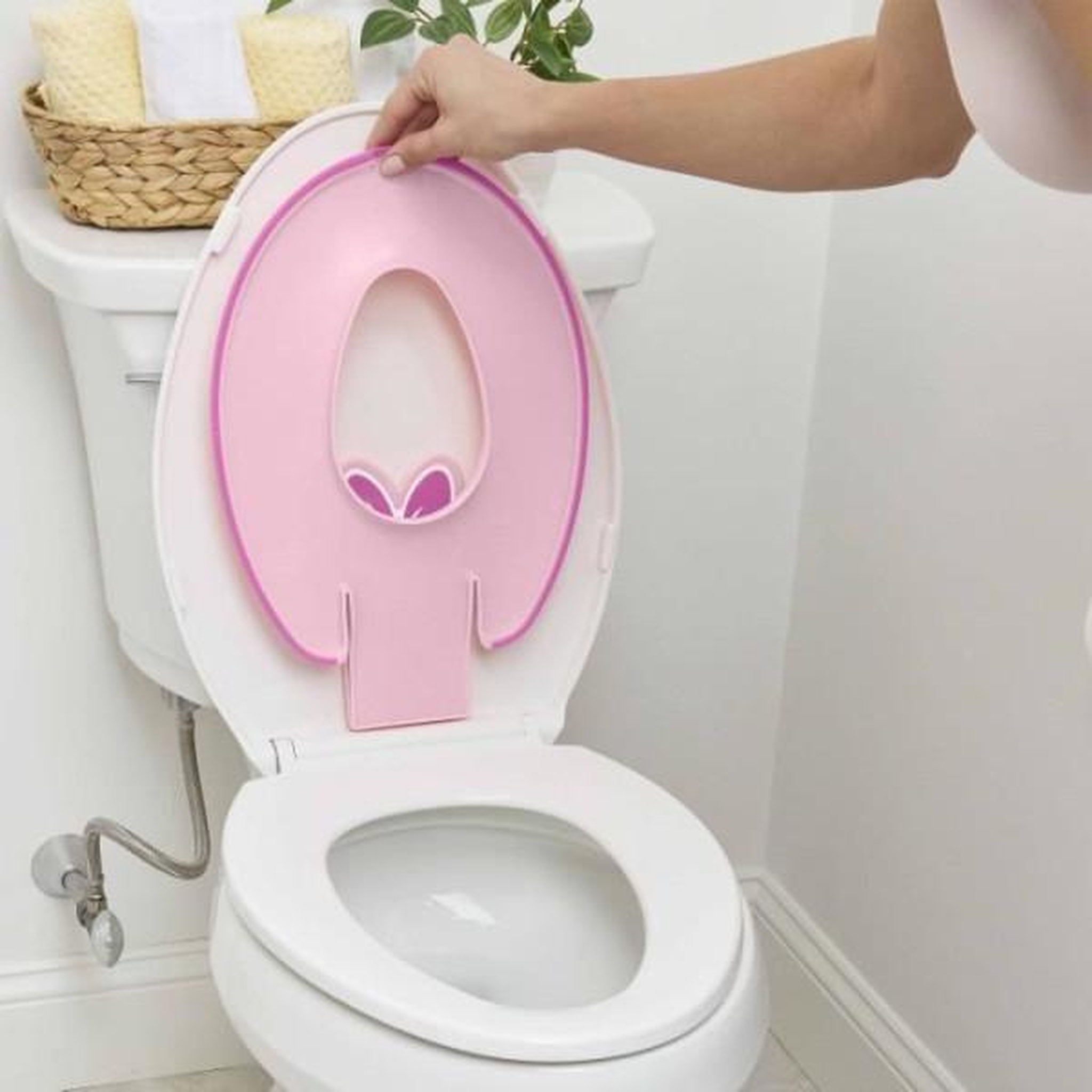 Voir la diapositive 3 : DISNEY BABY DISNEY BABY- MINNIE- Réducteur de lunette de toilette enfant universel adhésif?, innovant, Installation rapide, semi-permanent