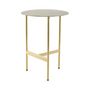 Voir la diapositive 4 : Paris Prix Table d'Appoint Ronde Design  Pema  54cm Or