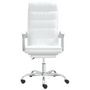 Voir la diapositive 3 : VIDAXL Fauteuil inclinable de bureau Blanc Similicuir