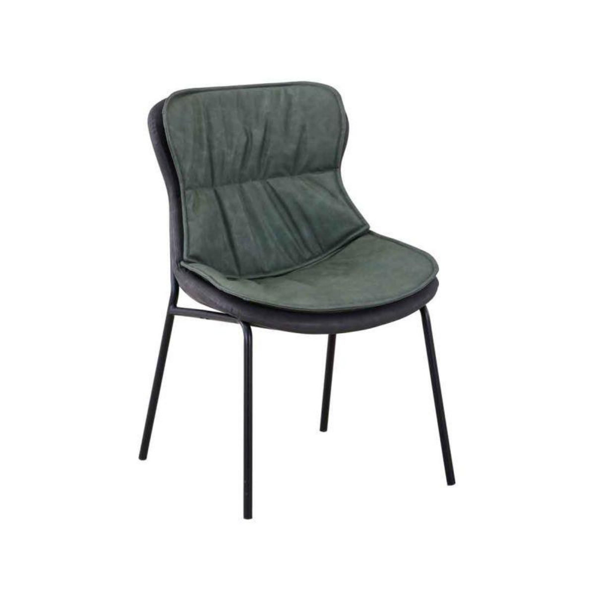Paris Prix Chaise Design  Brady  84cm Vert & Gris Foncé