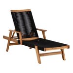 Paris Prix Chaise Longue en Bois  Little John  115cm Naturel