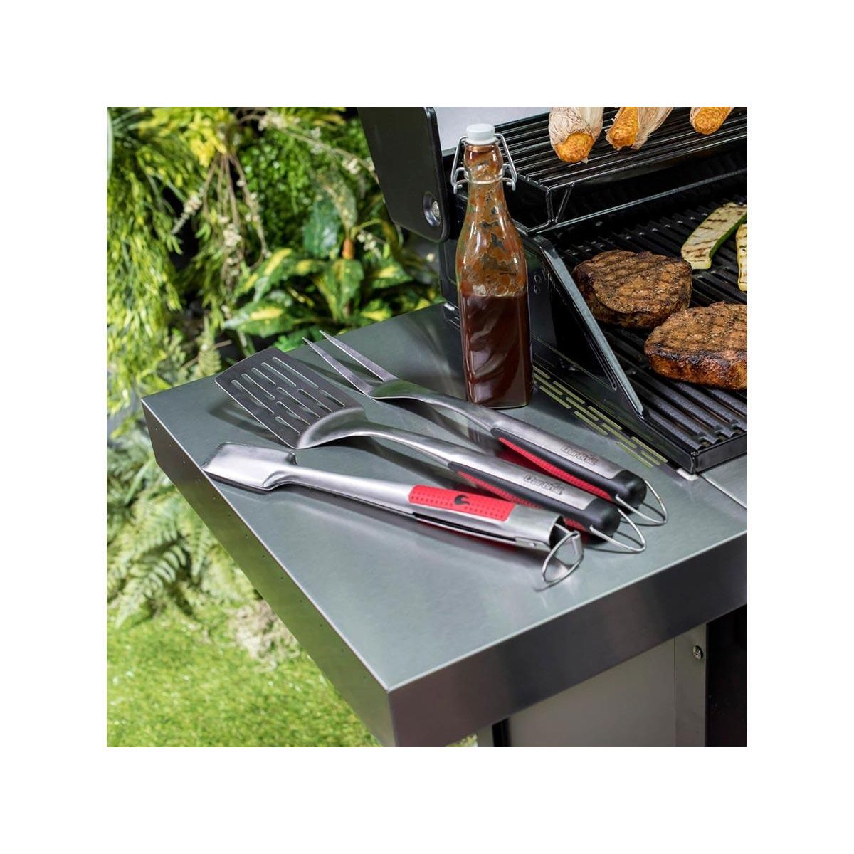 CHAR-BROIL Kit de 3 ustensiles en inox pour barbecue - Char-Broil