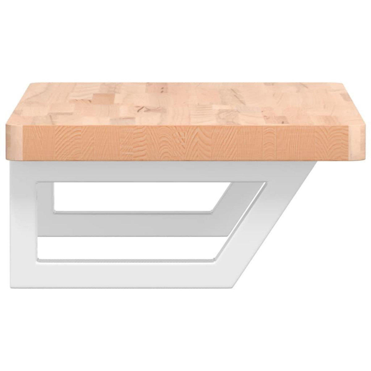 VIDAXL Etagere de vasque murale acier et bois massif de hetre