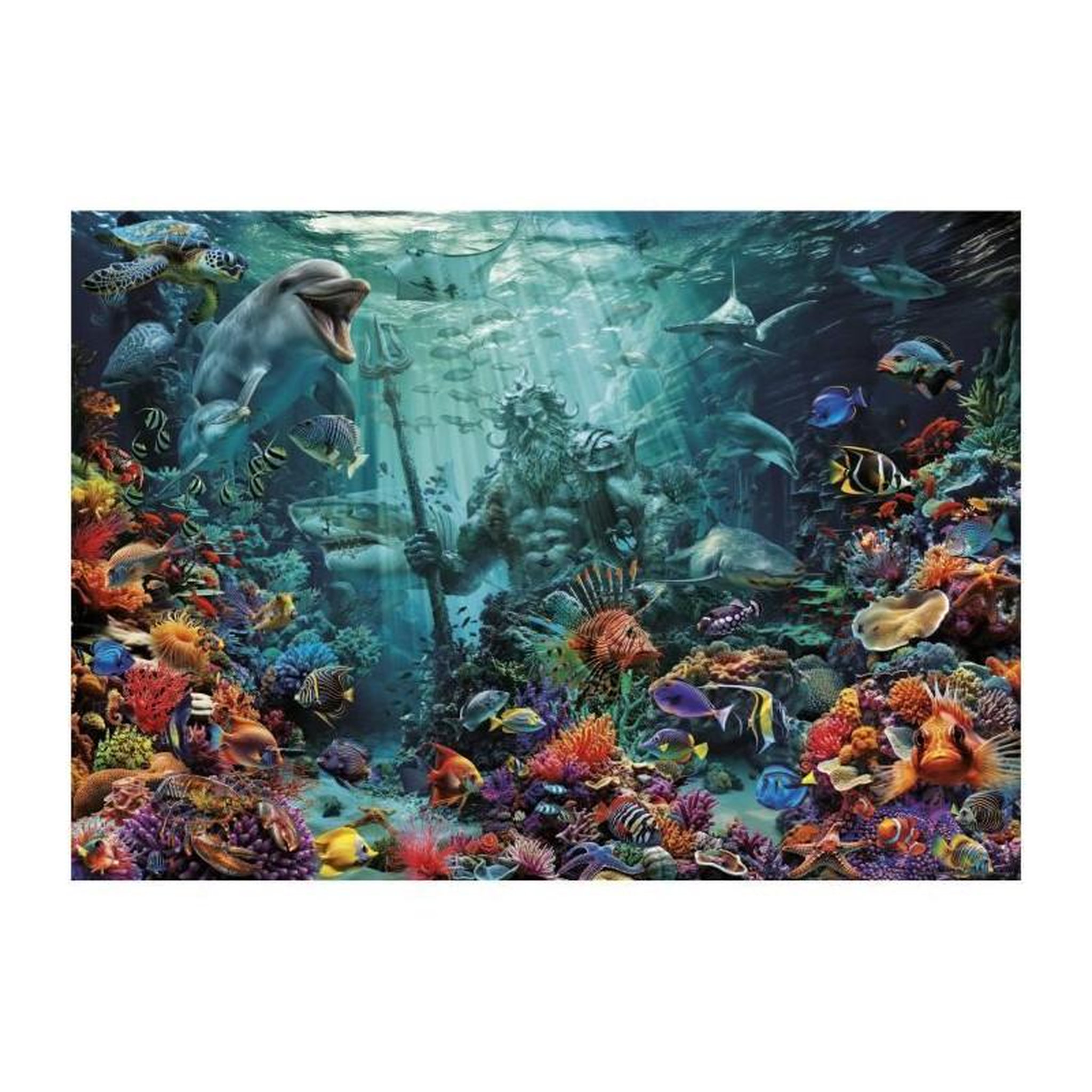 Voir la diapositive 2 : EDUCA Puzzle - EDUCA - Récif de Corail Poséidon - 1000 pieces - Paysage et nature - Mixte - Intérieur