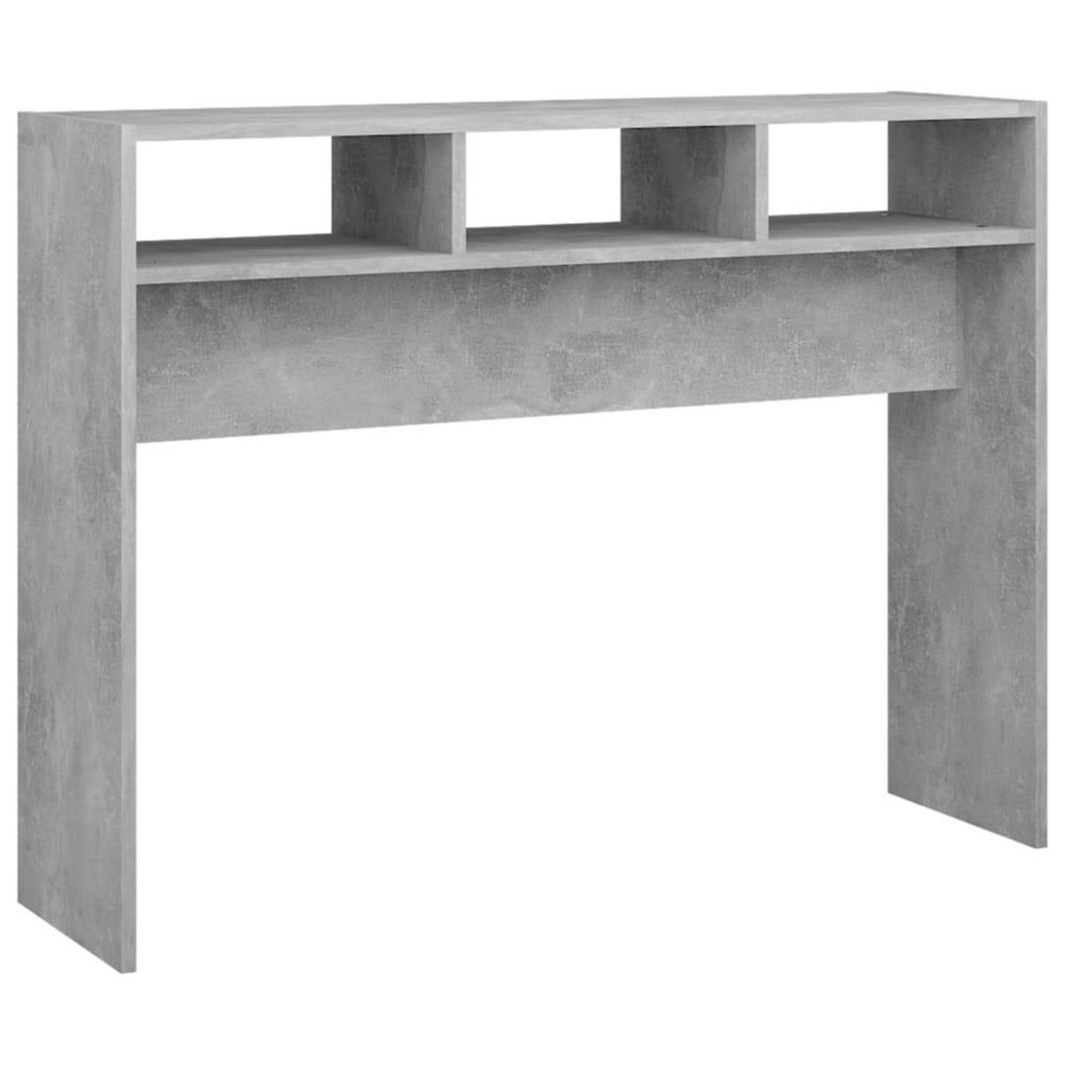 VIDAXL Table console gris beton 105x30x80 cm bois d'ingenierie