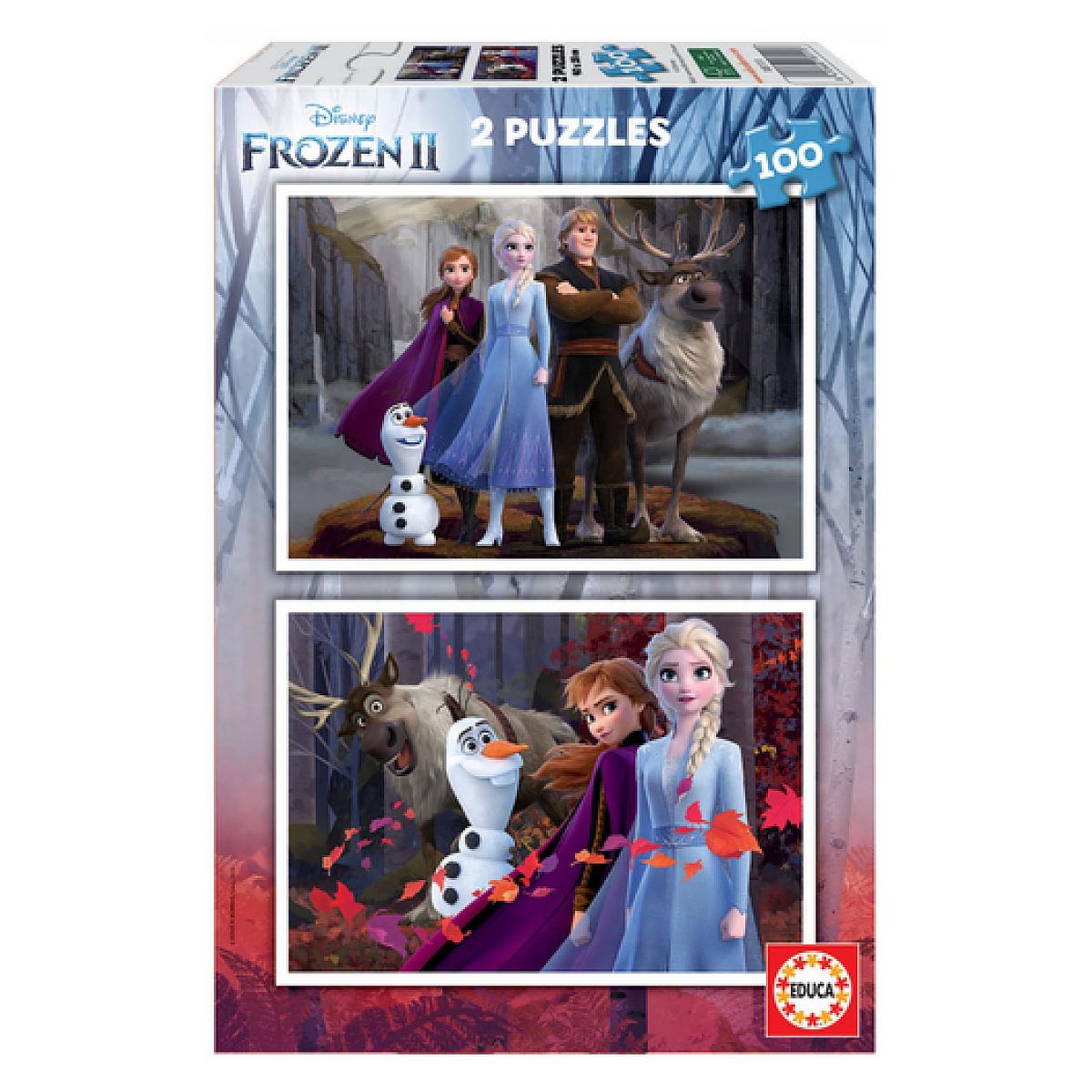 EDUCA Puzzle 2x100p La Reine des Neiges 2