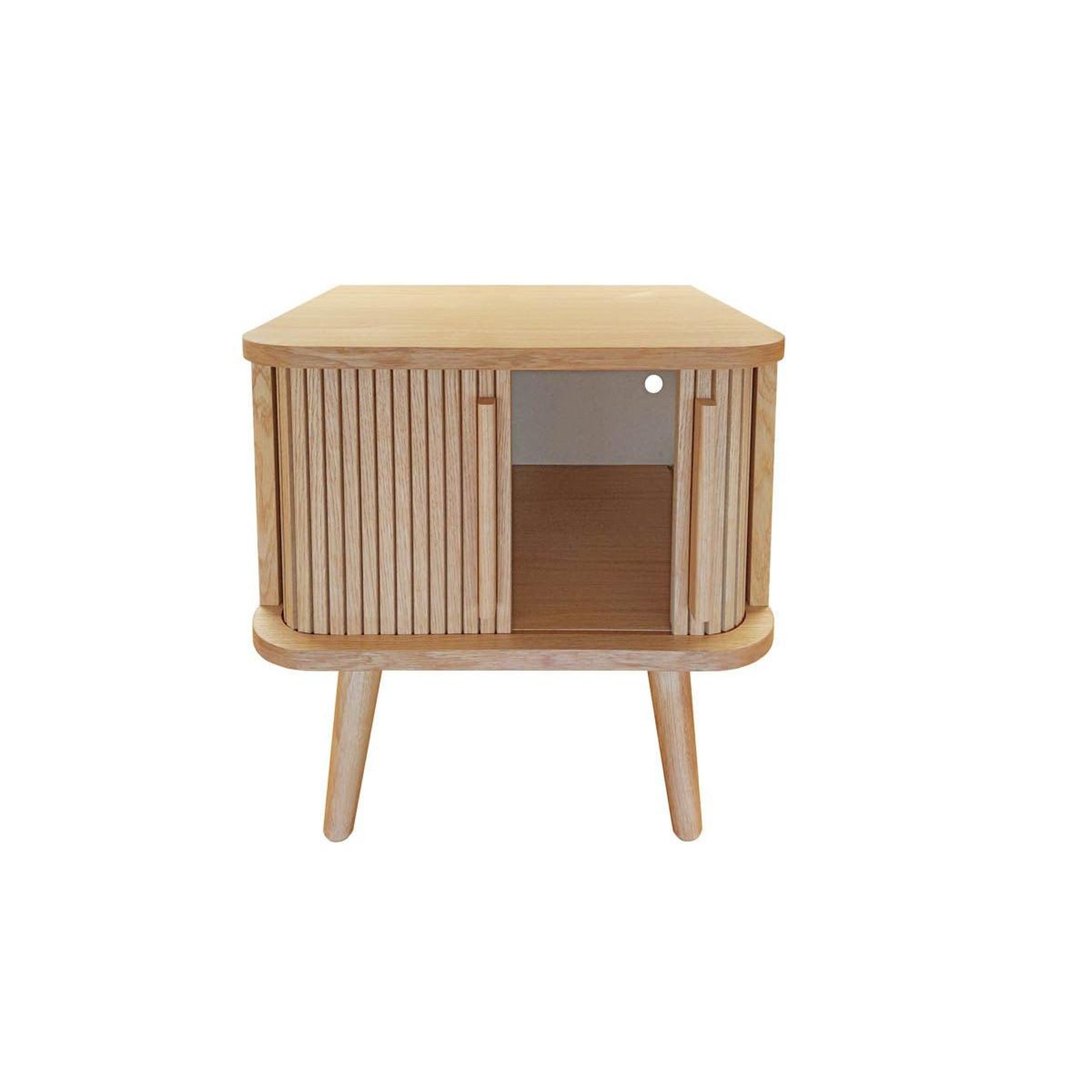 Voir la diapositive 5 : Paris Prix Table de chevet design  rove  50cm chêne