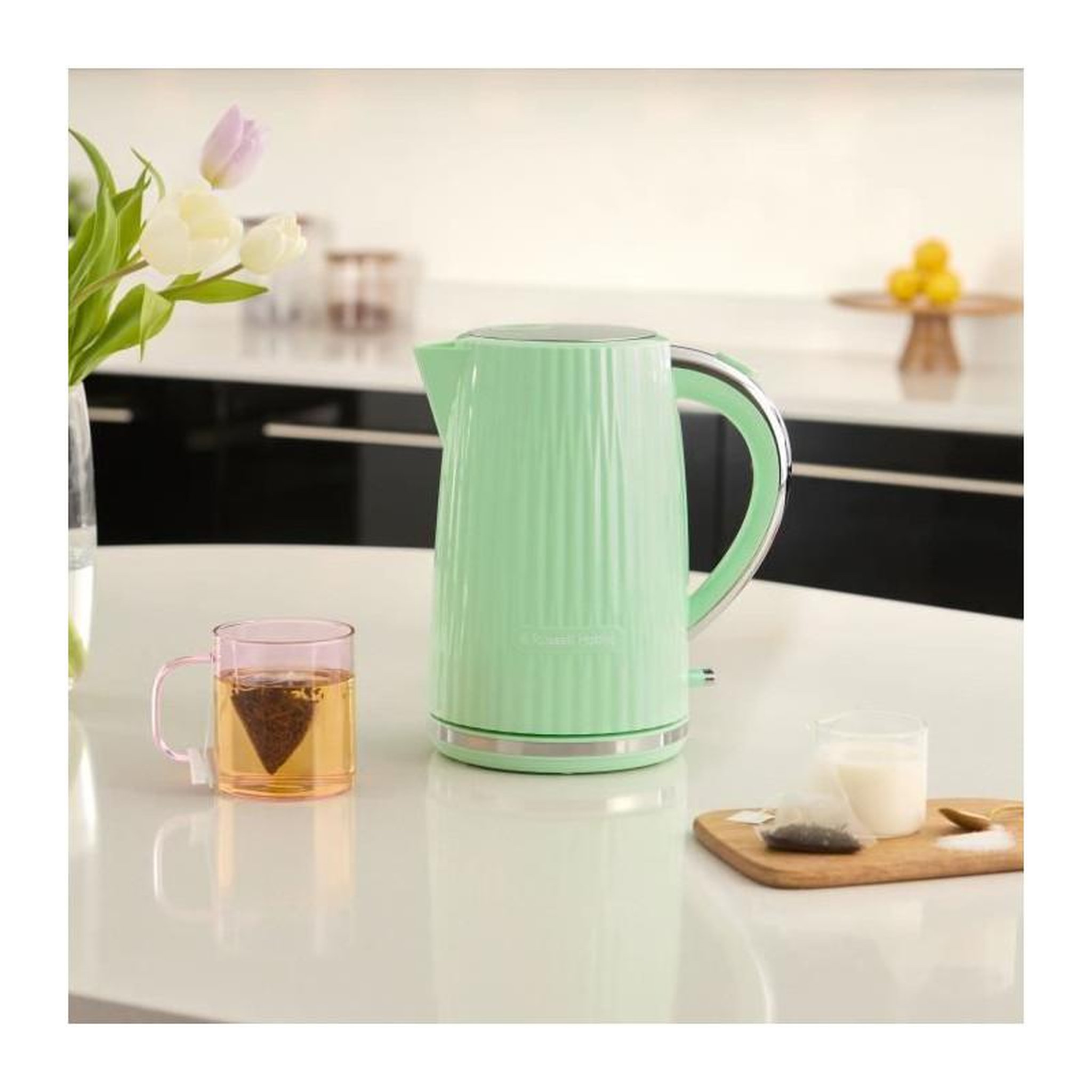 Voir la diapositive 2 : Russell Hobbs Bouilloire - RUSSELL HOBBS - EDEN - 2400 W - 1,7 L - Pistachio