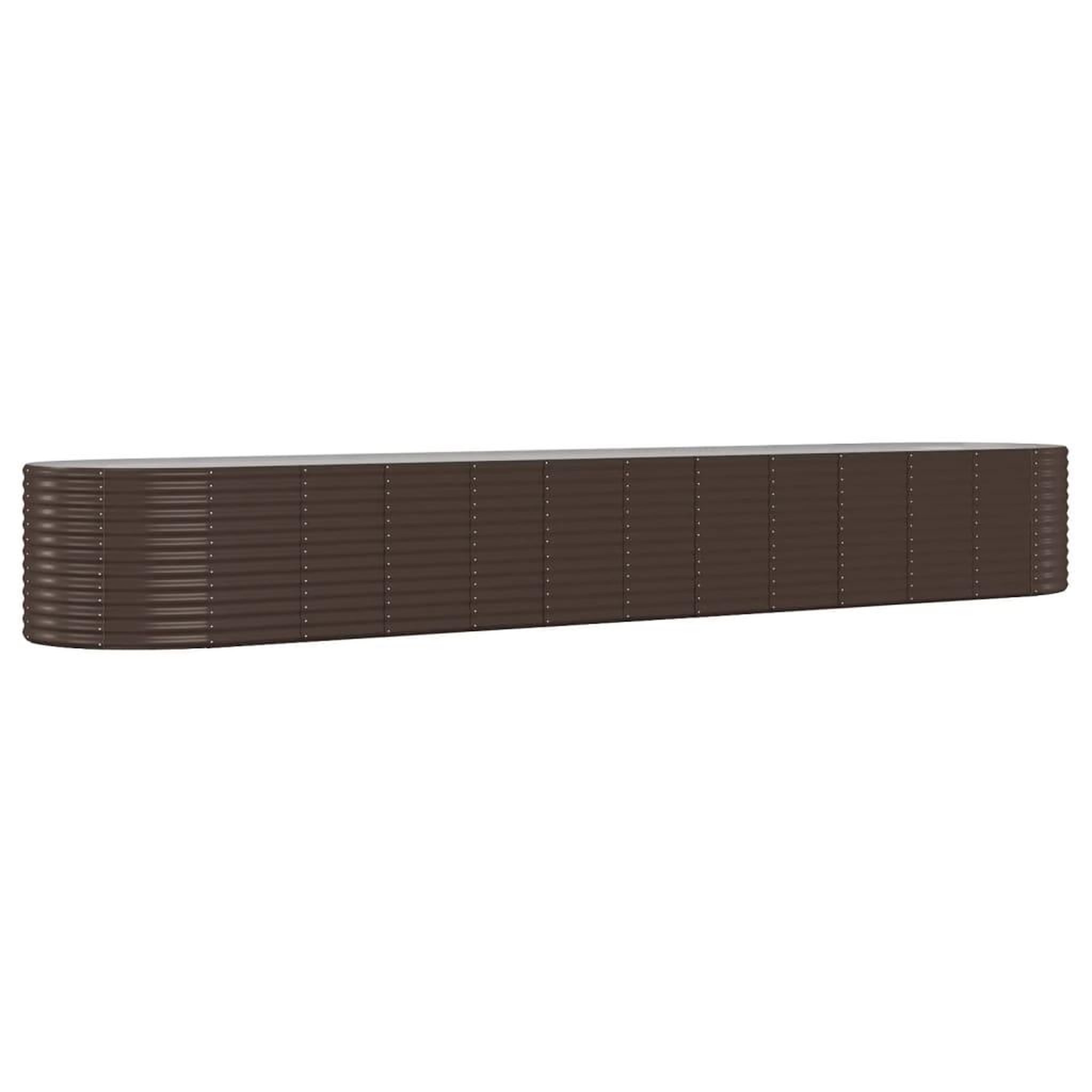Voir la diapositive 2 : VIDAXL Lit sureleve de jardin Acier enduit de poudre marron