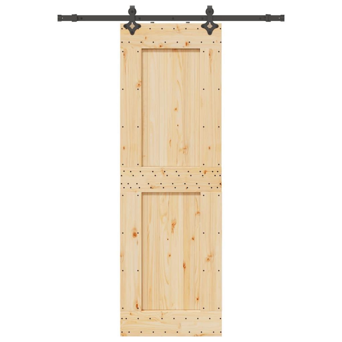 VIDAXL Porte coulissante et kit de quincaillerie 70x210 cm pin massif
