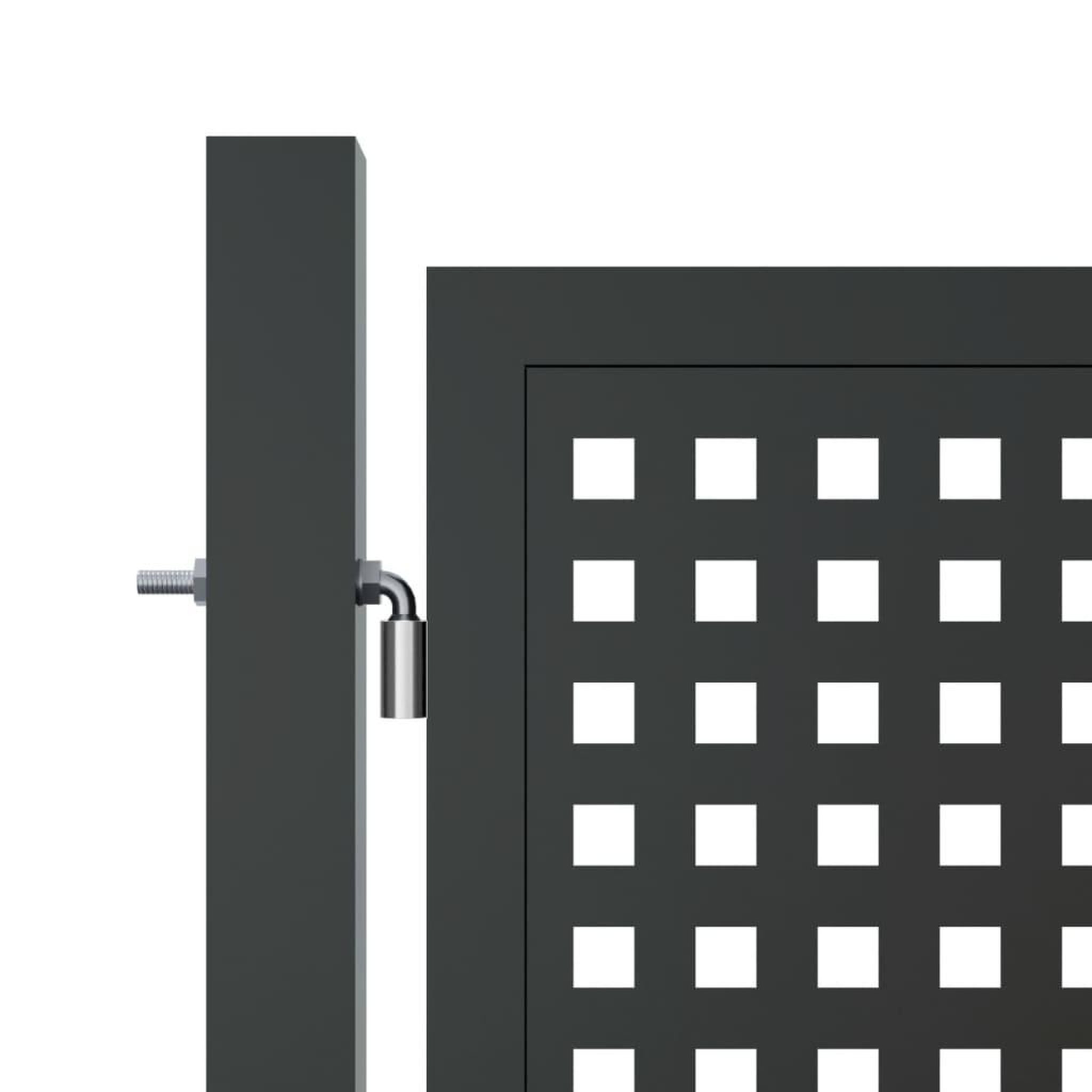 Voir la diapositive 4 : VIDAXL Portail de jardin anthracite 400x175 cm acier
