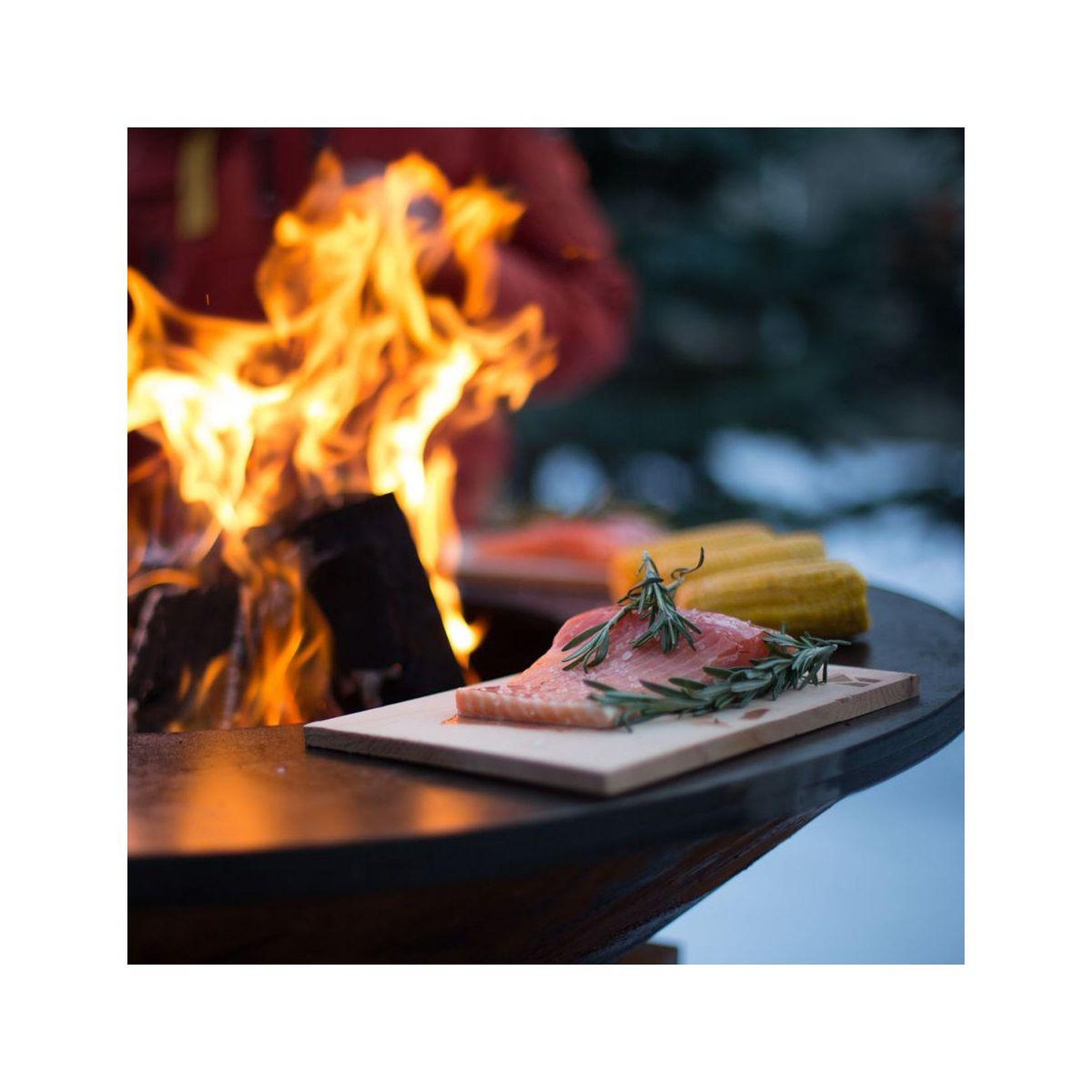 Voir la diapositive 3 : OFYR Ustensile barbecue cedar wood planks pro