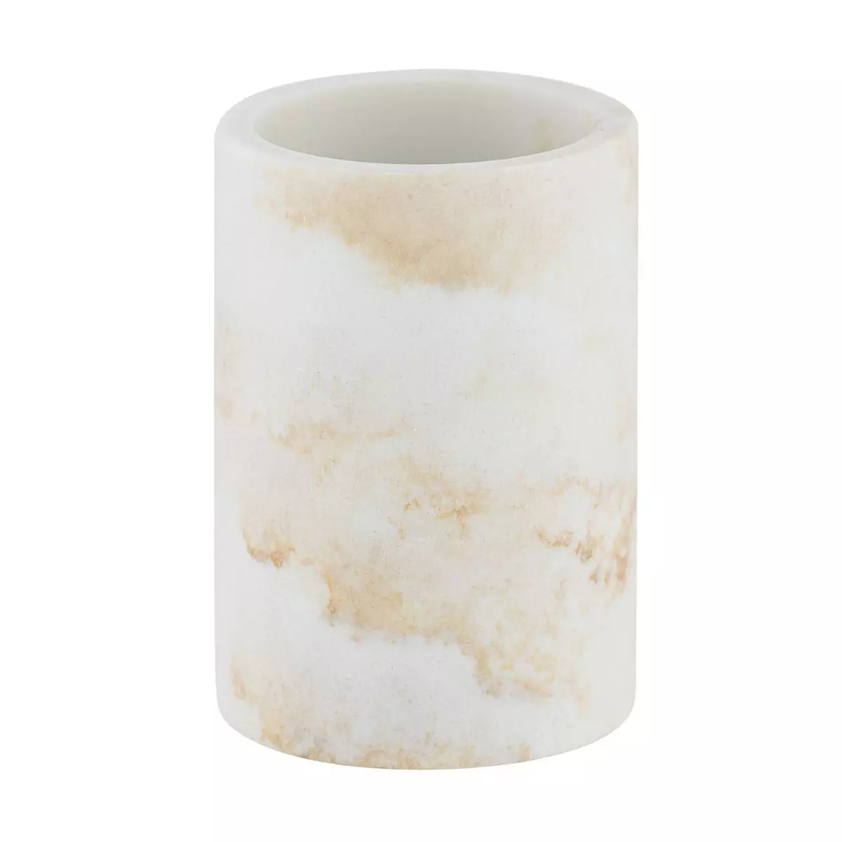 Wenko Gobelet de salle de bain design marbre Odos - Blanc