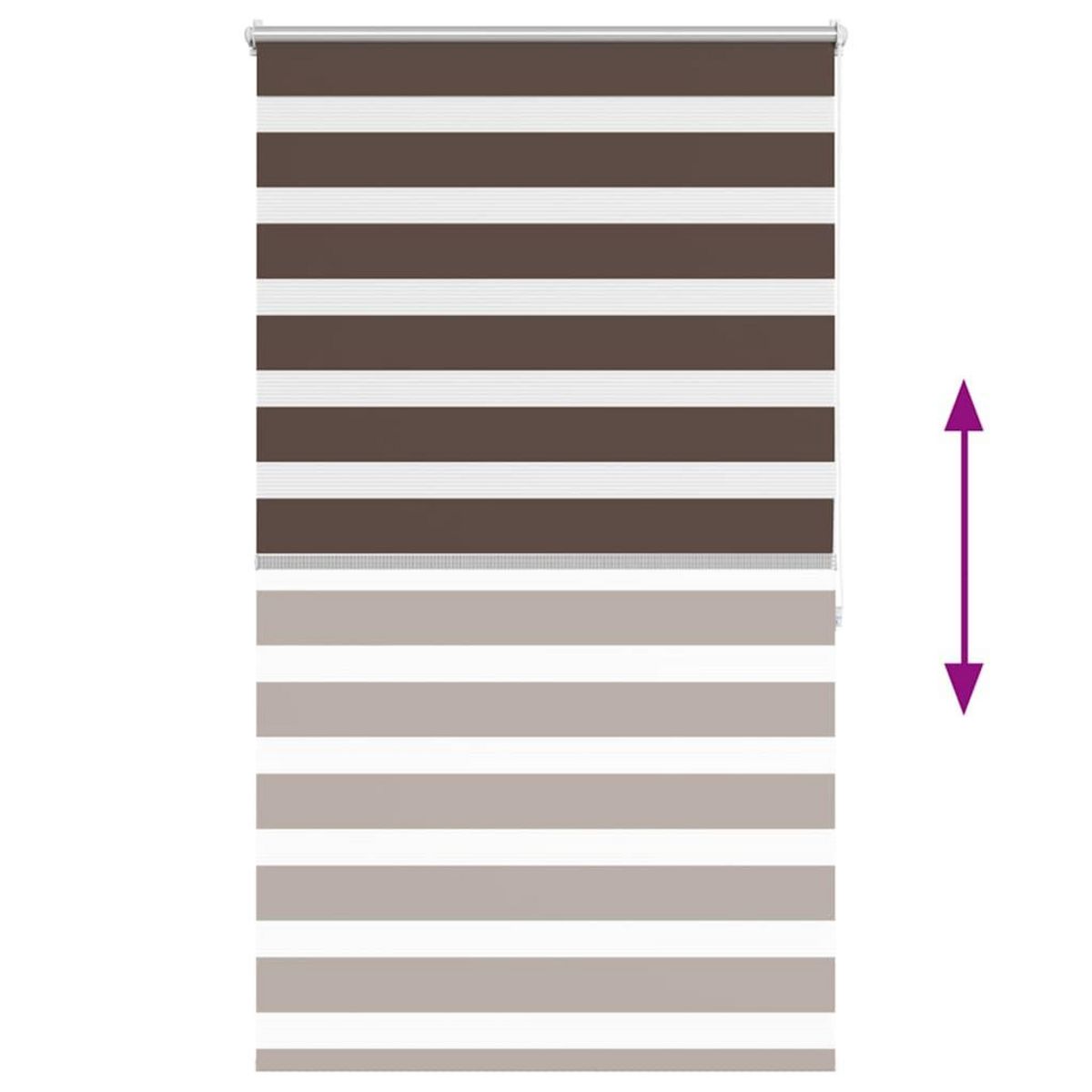 VIDAXL Store enrouleur tamisant 100 x 175 cm marron