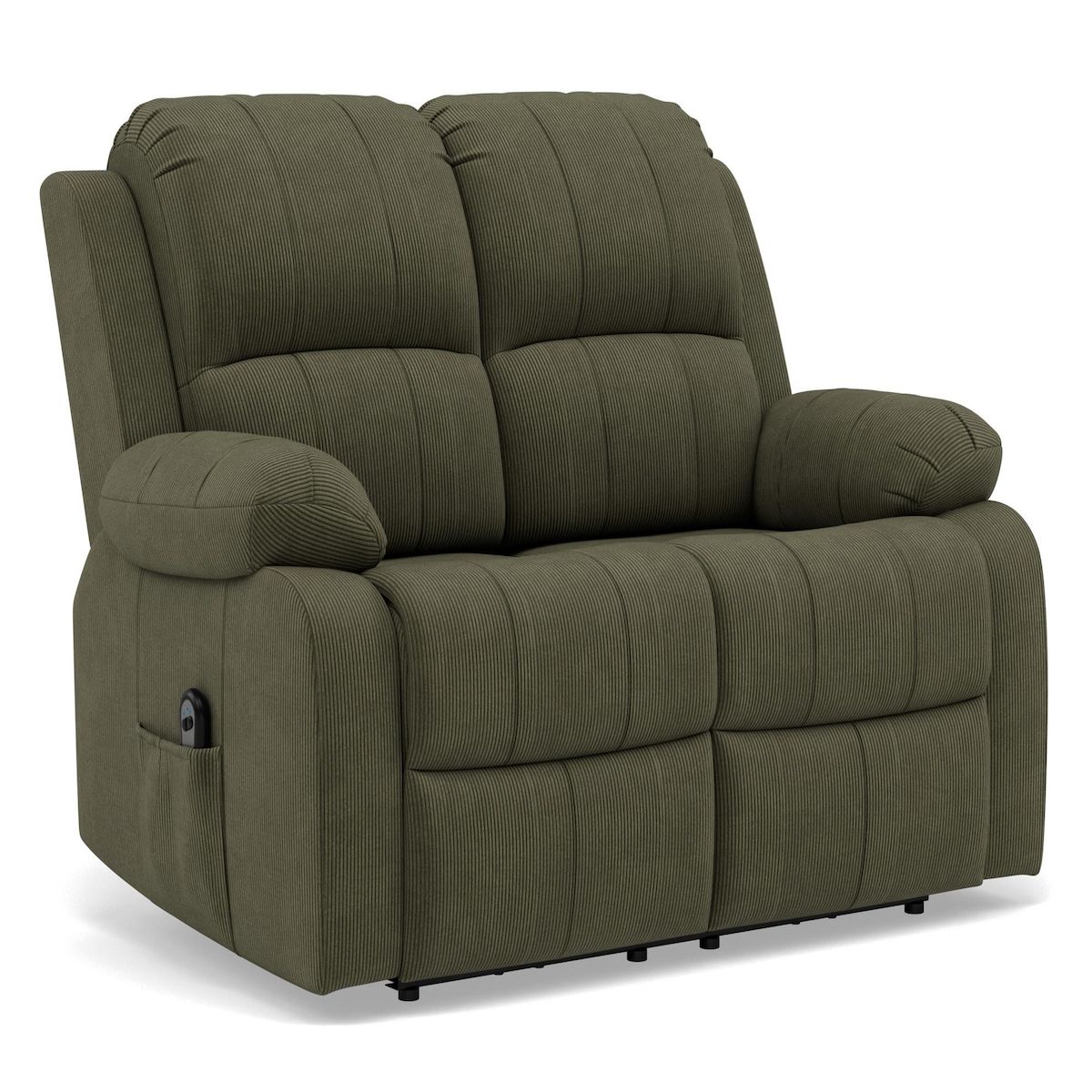 BEST MOBILIER Armand - canapé 2 places relax électrique en velours côtelé