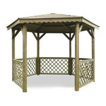 Habitat et Jardin Kiosque en bois  Pavilion  - 6.68 m² - 3.15 x 2.57 x 2.56 m - 16 mm