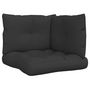 Voir la diapositive 2 : VIDAXL Coussins de palette lot de 3 noir tissu
