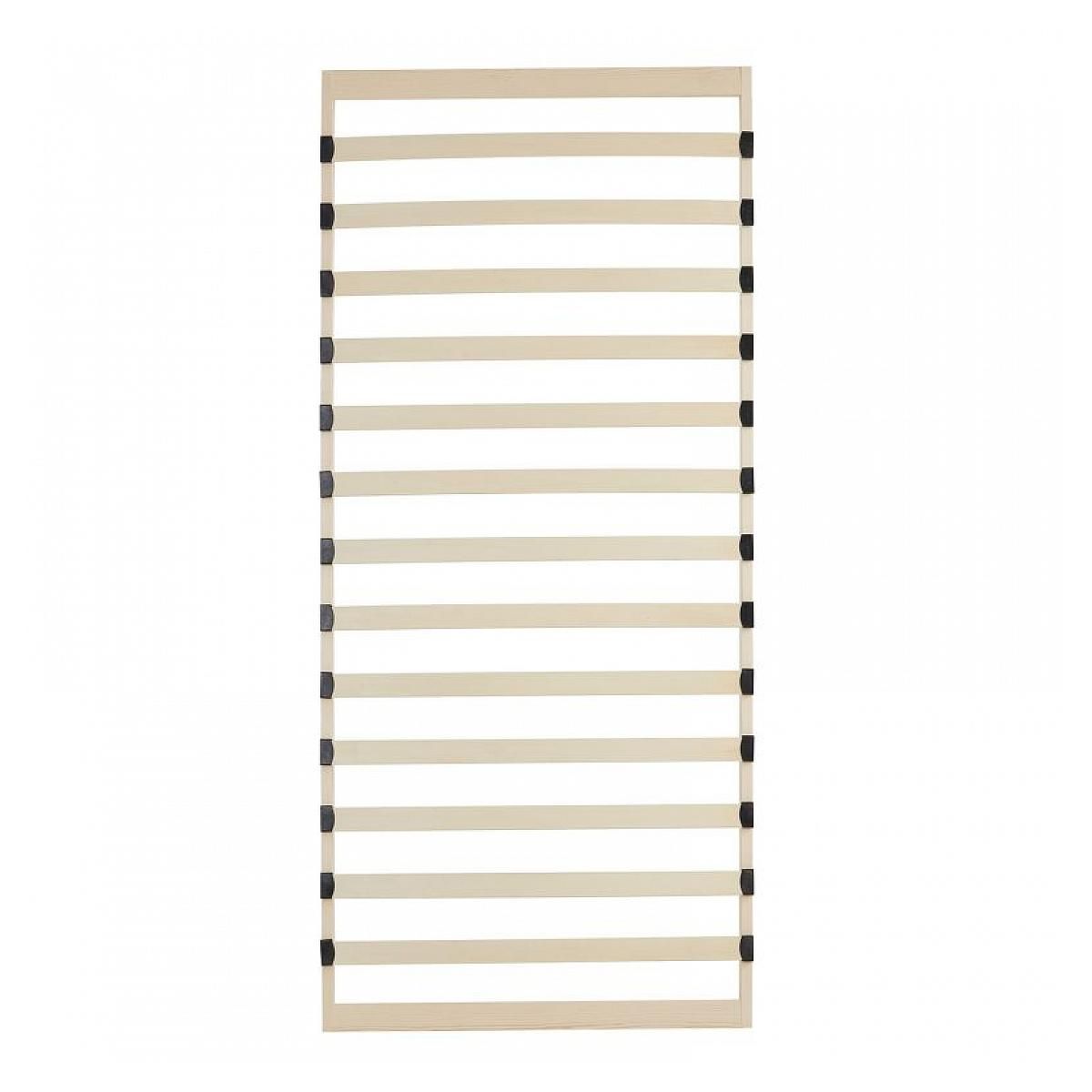 HomeStyle4U Sommier à lattes 90x200 en bois pin massif lit simple
