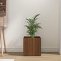 Voir la diapositive 4 : VIDAXL Jardiniere Chene marron 40x40x40 cm Bois d'ingenierie