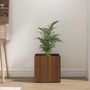 Voir la diapositive 4 : VIDAXL Jardiniere Chene marron 40x40x40 cm Bois d'ingenierie
